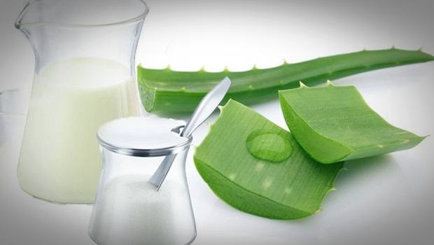 Aloe Vera acné : Masque au lait et à l’aloe vera