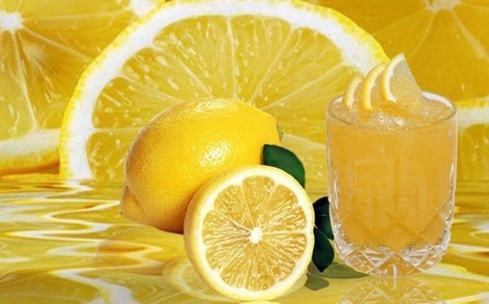 acné dos jus de citron