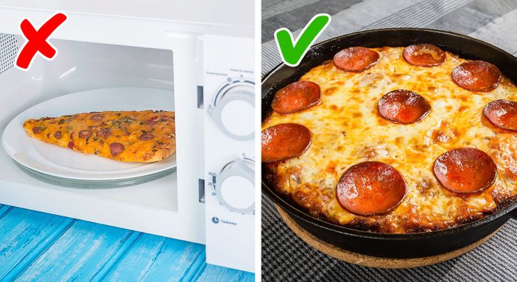 Aliments à ne pas mettre au micro-ondes : Pizza