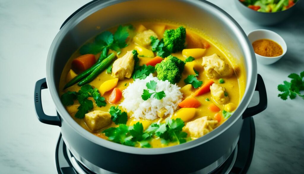 Recette Poulet Curry Coco Cookeo