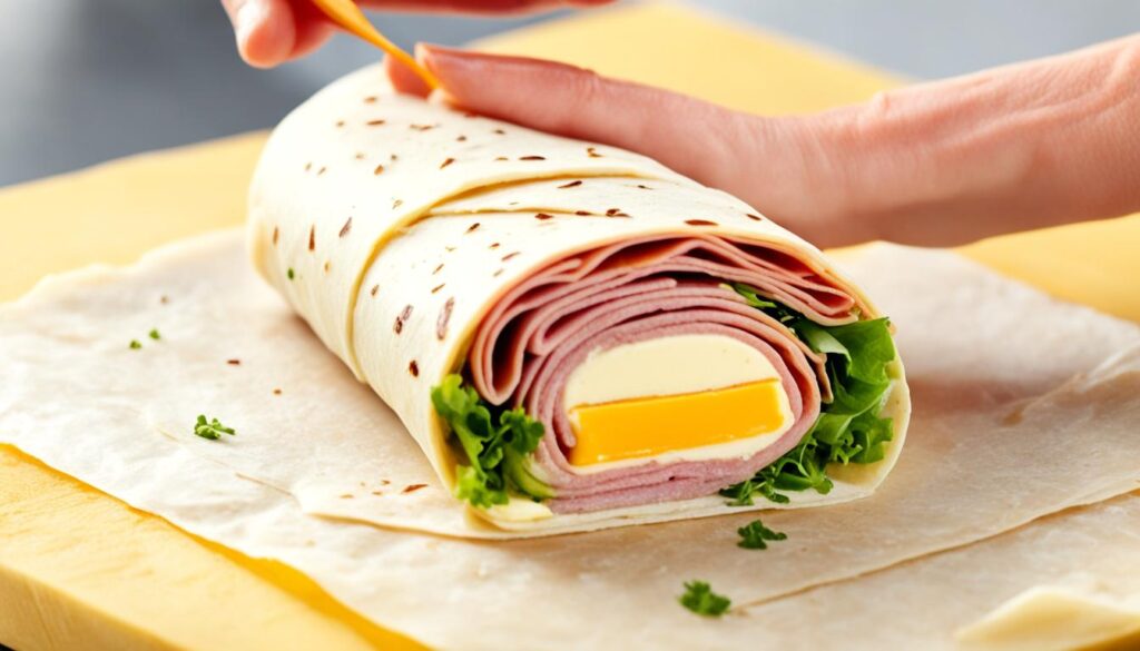 Recette Wrap Jambon Chaud