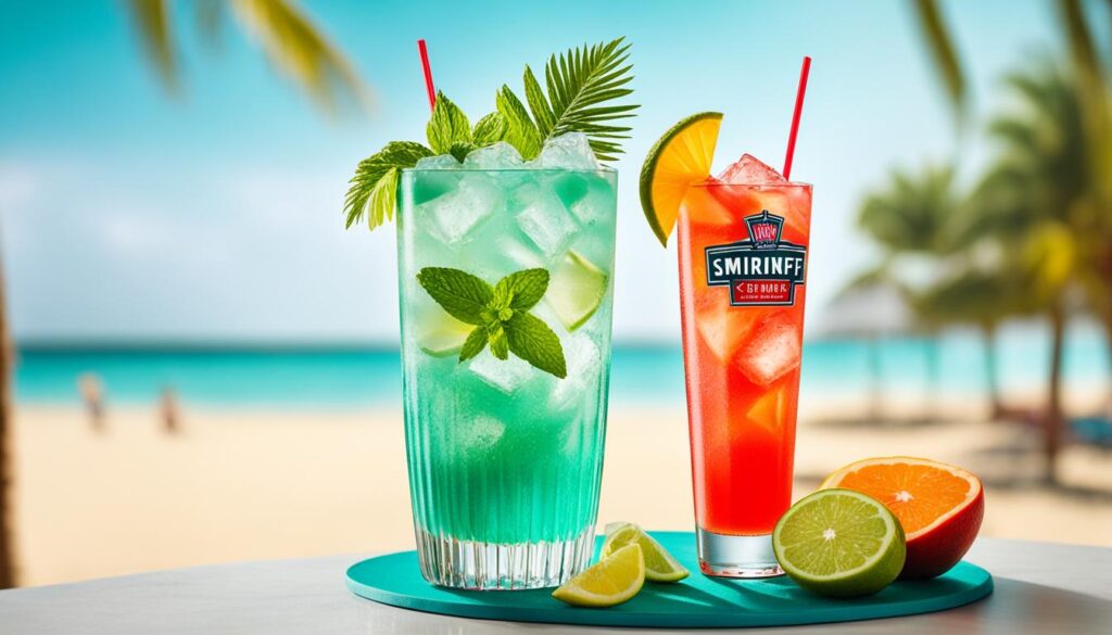 Recette de cocktail avec Smirnoff Ice