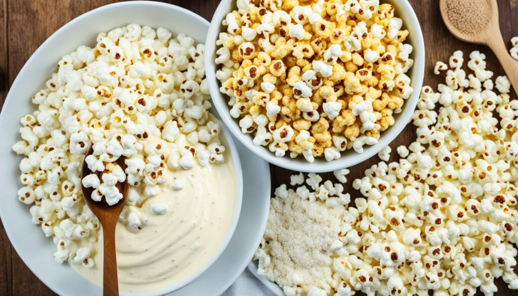 Recette de crème de popcorn