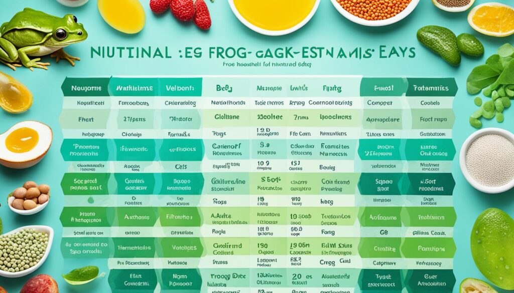 composition nutritionnelle des cuisses de grenouille