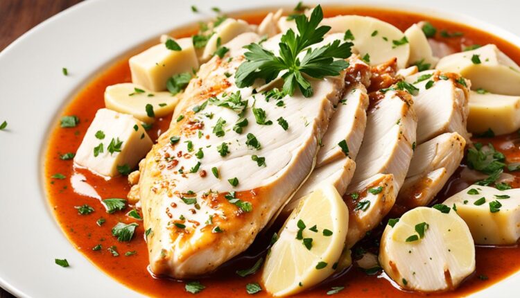 recette de blanc poulet en sauce