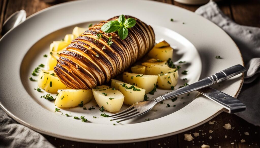 restes pomme de terre hasselback