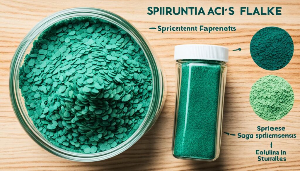 spiruline en paillettes