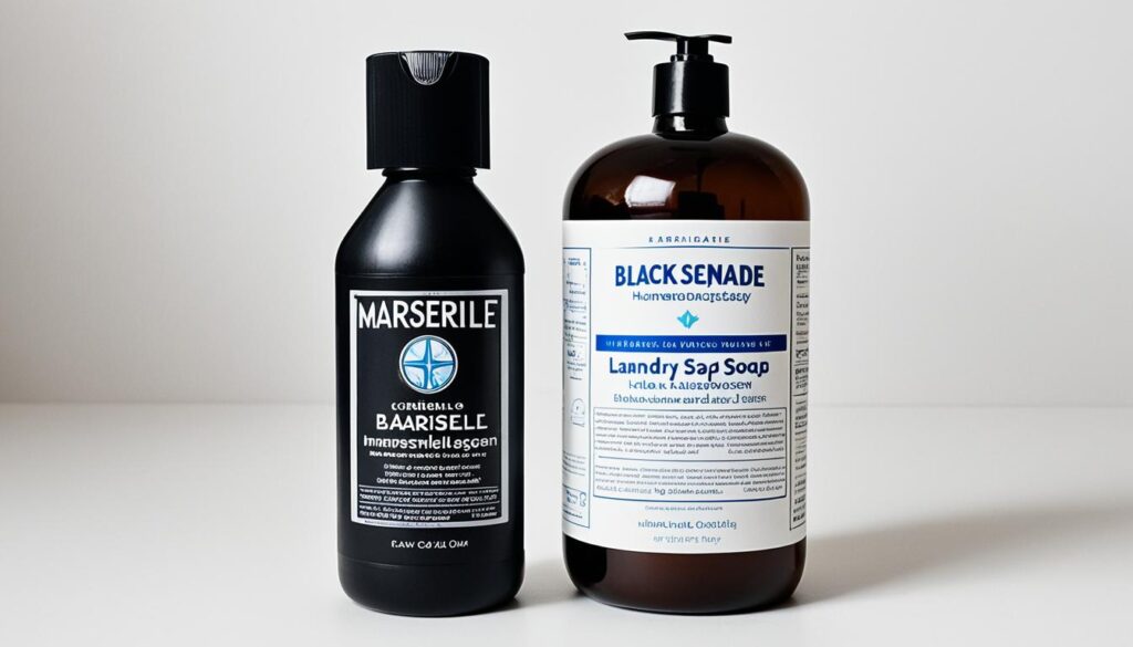 comparaison savon noir et savon de Marseille