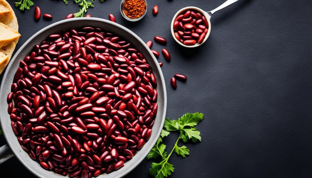 cuisine végétalienne haricots rouges