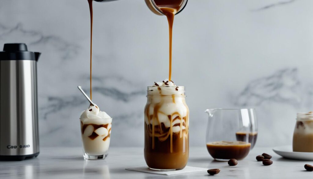 préparer un iced latte