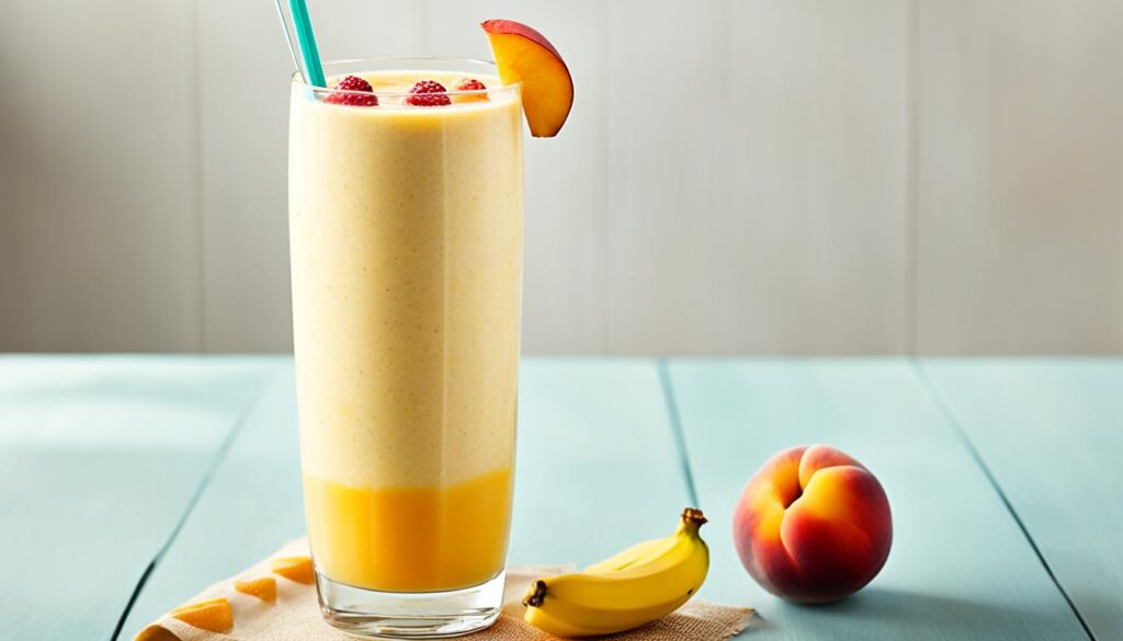 recette smoothie pêche banane