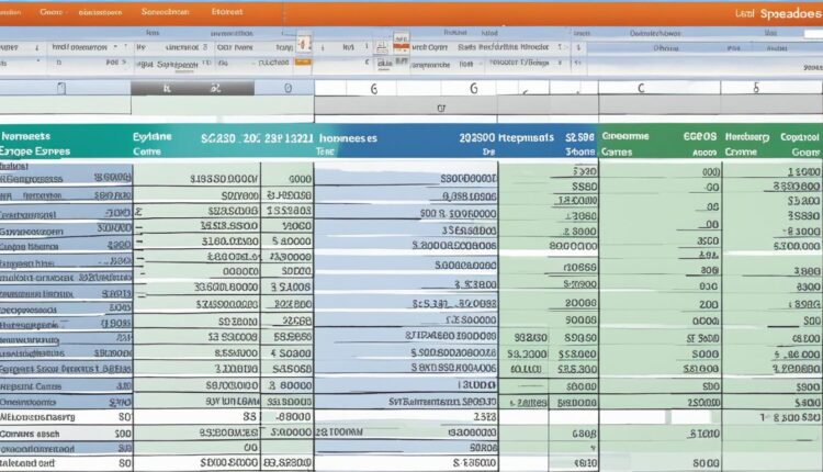 tableau recette depense