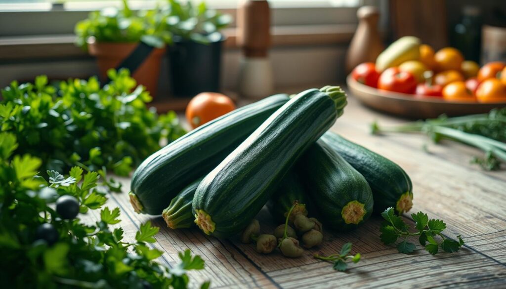 courgette bio dans la cuisine végétalienne