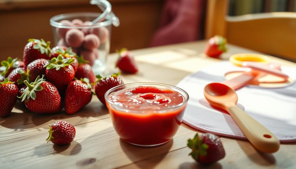 recette compote fraise bébé