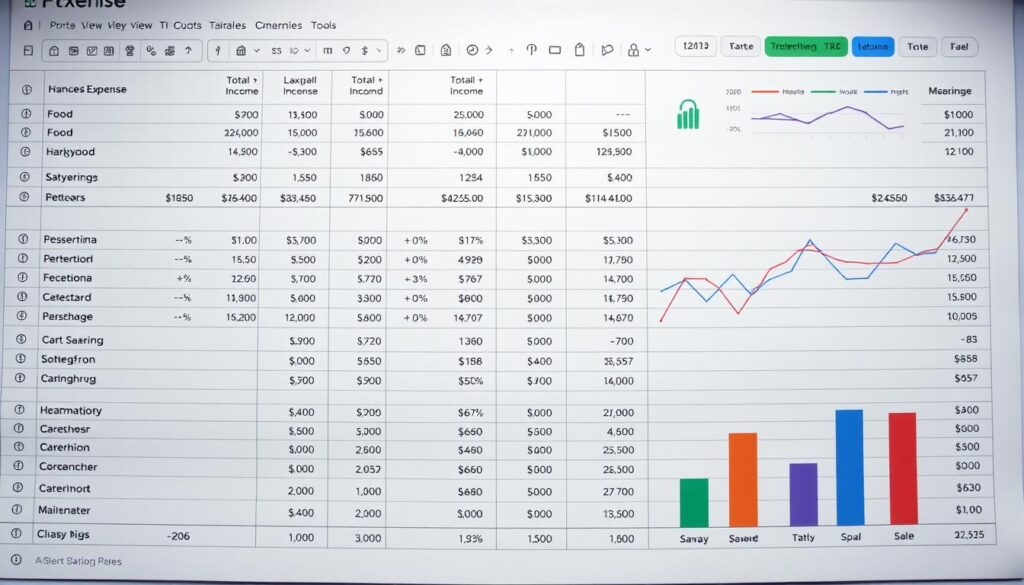 tableau des dépenses et recettes efficace