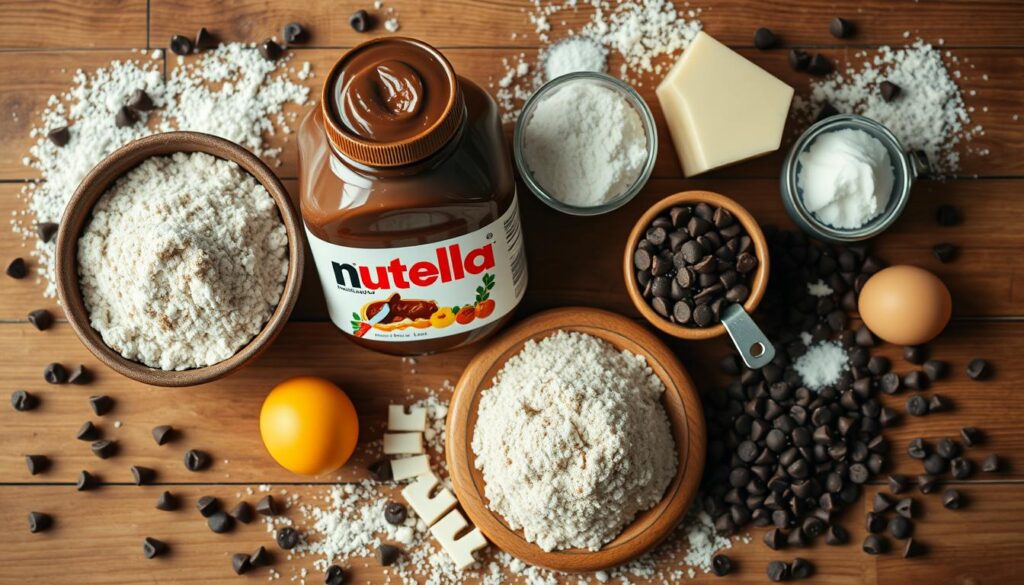 ingrédients recette cookie nutella