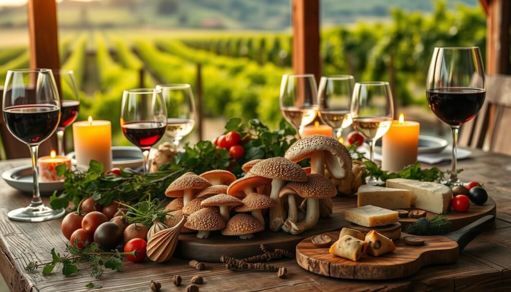 accords mets et vins champignon sauvage