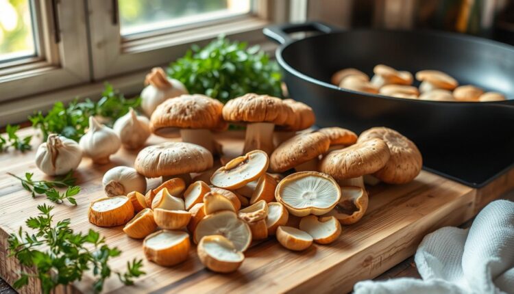 cuisiner pied de mouton champignon