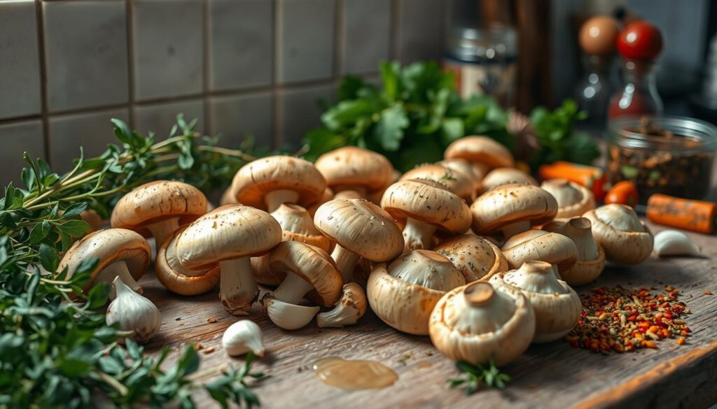 marinade champignons