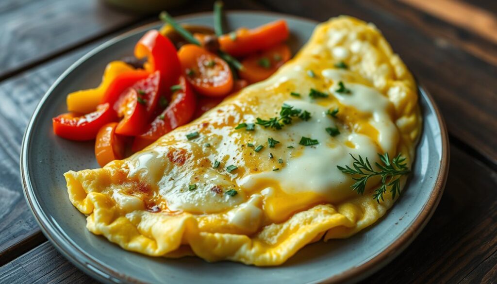 omelette avec fromage