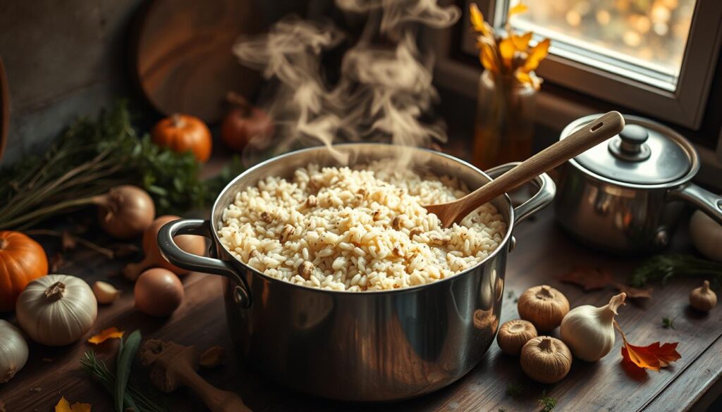 préparation risotto